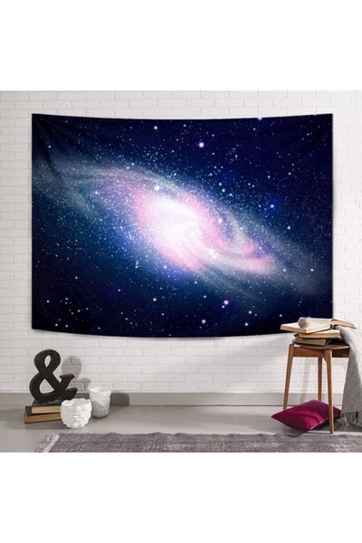 PASAJ HOME Mavi Sarmal Galaksi Duvar Örtüsü