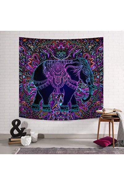 PASAJ HOME Psikedelik Fil Duvar Örtüsü