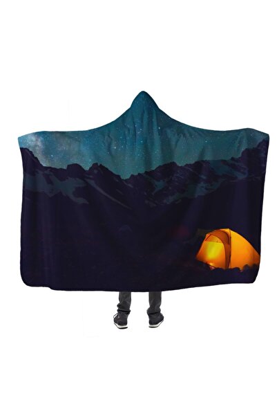 PASAJ HOME Kamp Kapşonlu Battaniye