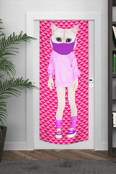 PASAJ HOME Cat Girl Kapı Örtüsü