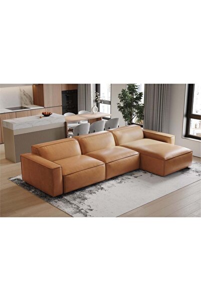 hoom concept ORLANDO DERİ ÜÇLÜ SAĞ KÖŞE KOLTUK