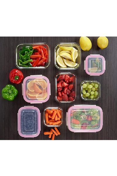 Glasslock 2600 Ml. Square Glass Storage Container - D-Mcsb260