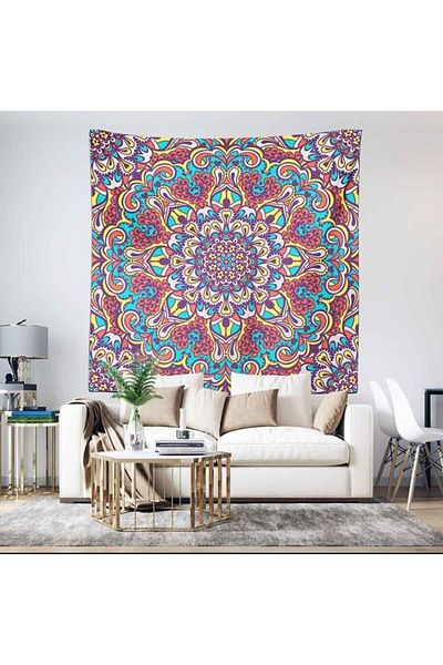 PASAJ HOME Delhi Mandala Wall Tapestry