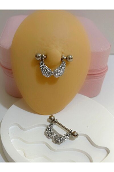 Arescollection MELEK KANATLI MEME UCU NİPPLE PİERCİNGİ ( 1 ADET )