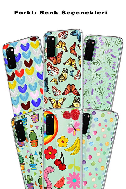 PrintiFy Oppo RX17 Neo  ile Uyumlu 1mm Slim Fit Water Color 2 Baskılı Şeffaf  Kılıf