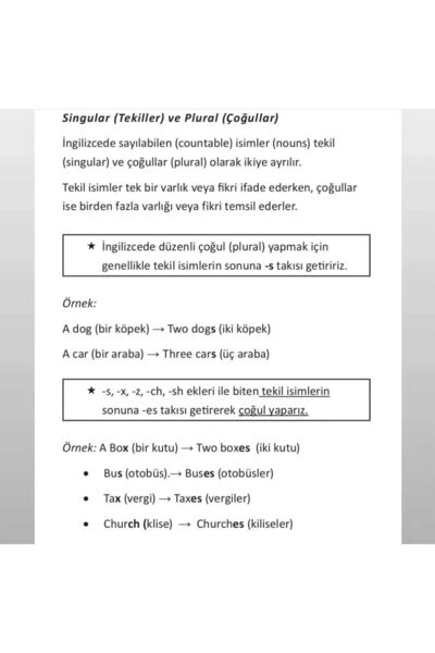 Şipşak İngilizce Grammar Book