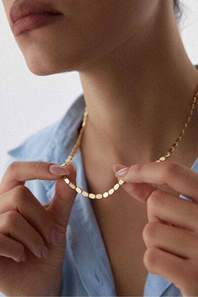 YAVUZ KUYUMCULUK 14 Ayar Altın Pul Kolye