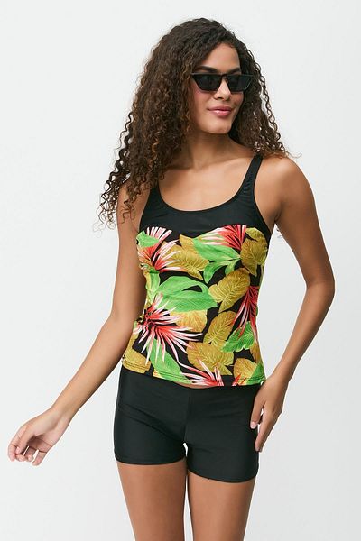 C&City Tankini mit Shorts 7757 Schwarz/Multicolor