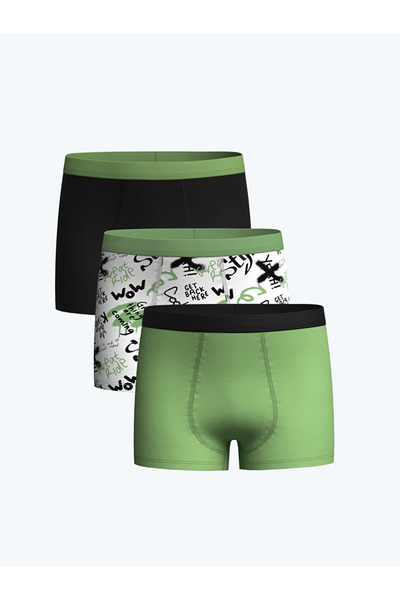 LC Waikiki LCW Kids Basic Erkek Çocuk Boxer 3'lü