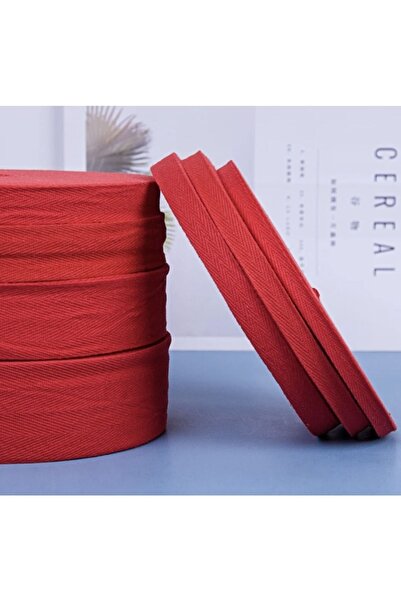 e tuhafiye 10 metri panglică roșie cu țesătură îngustă în dinte de gală