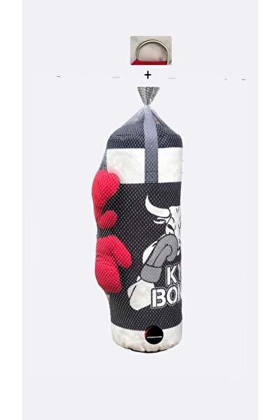 TOPROCKSTORE Çocuk Boks Torbası Seti Eldivenli Aparat Hediyeli Kum Torbası