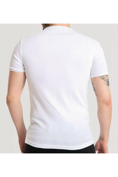 marufshop Ανδρικό T-Shirt Slimfit Lycra Crew με κοντό μανίκι Mody