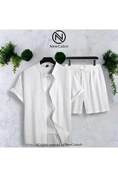 NewCabin Καλοκαιρινό Lycra Wrap Crinkle Ύφασμα - Κοντομάνικα πουκάμισα και σο...