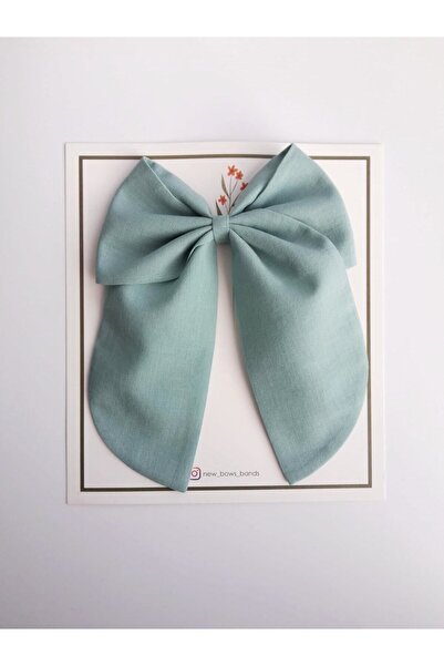 NEW BOWS BANDS Girl's Green Big Bow Buckle