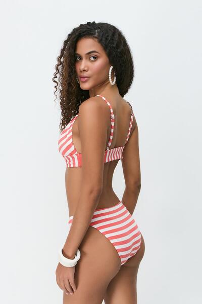 C&City Σετ Μπικίνι Τρίγωνο 3284 Λευκό/Πορτοκαλί