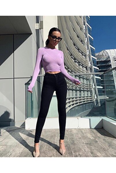 Trn JNS Milano Sophia E.X.T.R.A HIGH WAIST Black jeans S.i.m.s.i.y.a.h (S.o.l.m.a.z SHIPPERS) Slim fit