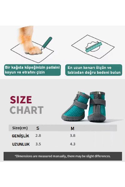 Teknopet High Quality Waterproof Dog Boots - Rubber Shoes