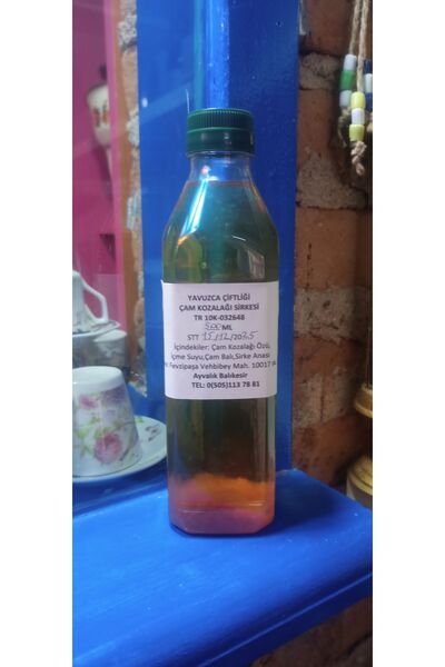 Yavuz El Yapımı Doğal Fermente Filtre Edilmemiş Çam Kozalağı Sirkesi 500 ml