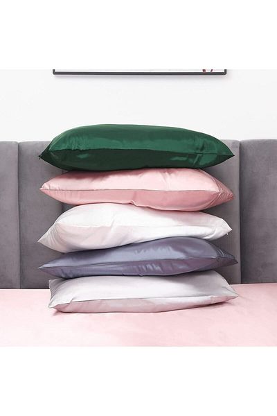 Tinybabyconcept 100% Satin Matase 50x70 Cm 2 Piese Fete De Perna Culoare Albastru