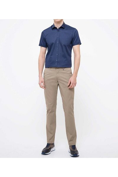 Bilgiçler Men's Milk Brown Linen Ricasti Trousers