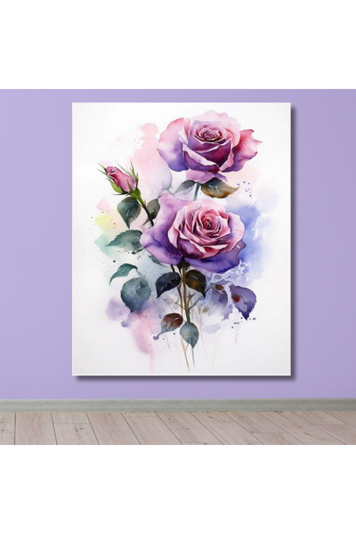 LİLYHOBBYLAND Renkli Baskılı Sayılarla Boyama Hobi Seti (Çerçeveli) 60x75 cm:...