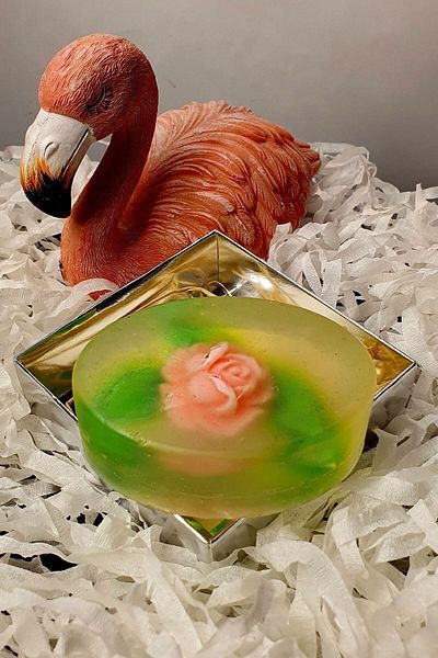 FANTASTİK SANAT ATÖLYESİ Organic 100% Natural Rose Bath Soap - Rose Scented