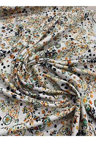 Evimmis Pamuklu Viskon Kumaş Elbiselik Eteklik Şalvarlık En:150 Cm Çift En