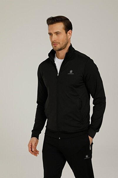 lumberjack 100933257 Alex Track Suit Erkek Siyah Spor Alt-üst Eşofman Takımı
