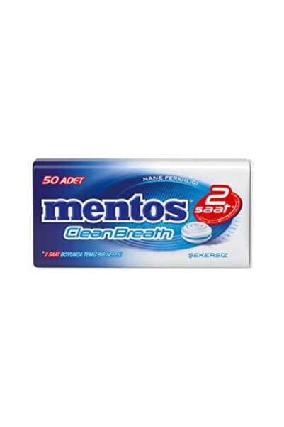 Mentos ( 4 ADET ) Mentos 2 Saat Temiz Nefes Nane Ferahlığı Tablet Şeker 35 Gr