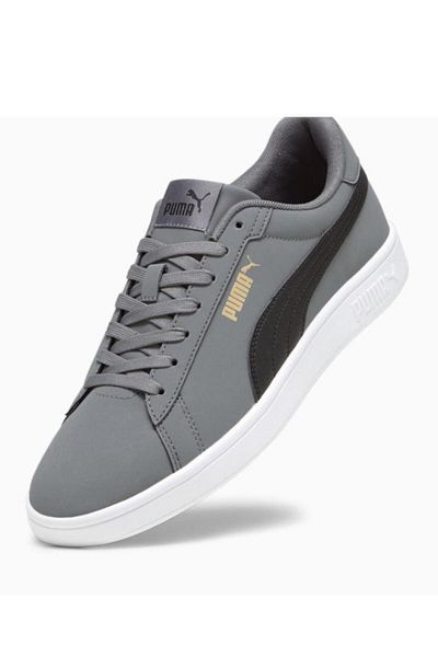 Puma Ανδρικά αθλητικά παπούτσια Smash 3.0 Buck Γκρι Μαύρο 40-45