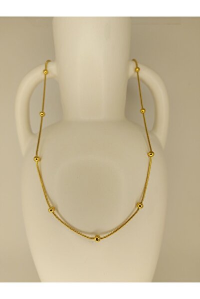 Romea قلادة ذهبية من الفولاذ المقاوم للتشويه