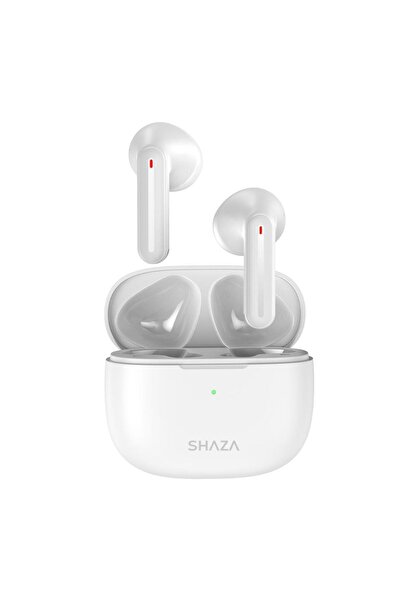 shaza Air7 Plus 4 Mikrofonlu Enc 320 Mah Şarj Kapasitesi Tws Bluetooth Kulaklık Beyaz