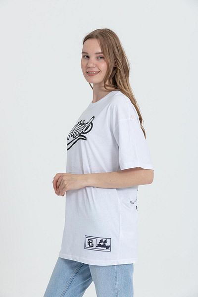 Rocqerx R-5738 Μπλουζάκι με στάμπα με λαιμόκοψη Oversize Mind