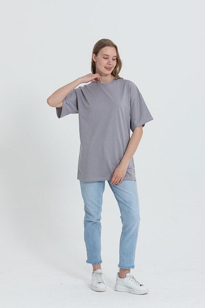 Rocqerx R-5741 Μπλουζάκι με στάμπα με λαιμόκοψη Oversize Back Skull