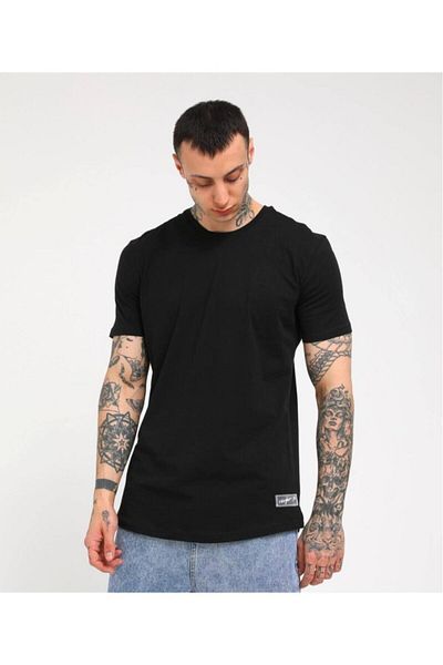 Rocqerx Basic T-shirt με σκίσιμο στο πλάι R-5167
