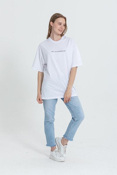 Rocqerx R-5714 Μπλουζάκι με στάμπα με λαιμόκοψη στο πίσω μέρος