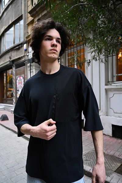 Rocqerx R-5771 Garni - T-Shirt με φερμουάρ