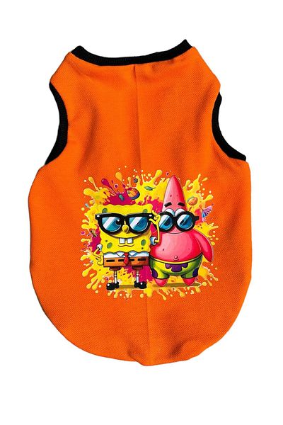 PetiliDünya Sunger Bob Dog and Cat Undershirt - T-Shirt