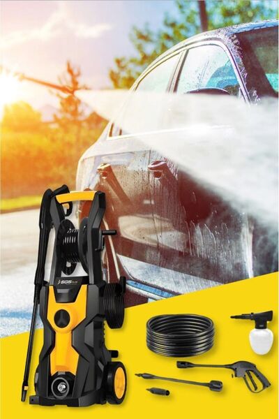İBTAŞ SGS5400 - 150 BAR Yüksek Basınçlı Oto Araba Motor Minibüs Bahçe Yıkama Temizleme Makinesi 1800 Watt