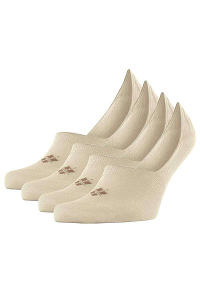 Burlington Herren Füßlinge, 4er Pack - Everyday IN, Anti-Rutsch-Absatz, einfarbig