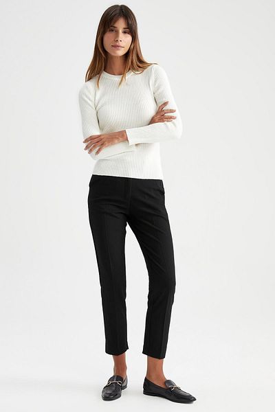 DeFacto Chinohose mit hoher Taille und Tasche - Y8734az22wn