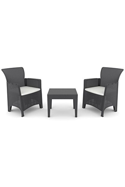 Rainbow Troya Plastik Bahçe, Balkon Takımı Antrasit