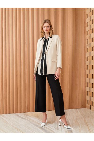 LC Waikiki Pantaloni Palazzo de damă cu potrivire confortabilă
