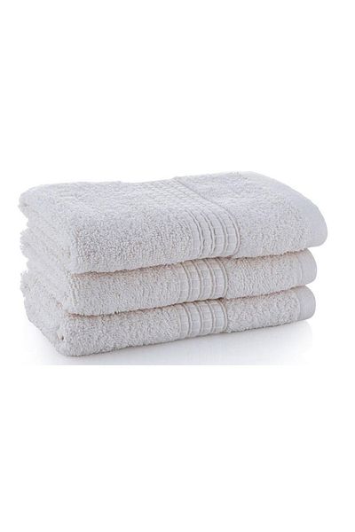 Bambum Home Cindy - 3-Piece Bamboo Hand Towel Ecru 30x50cm