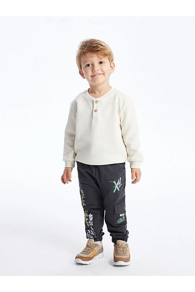 LC Waikiki LCW baby Elastic Waist Printed Baby Boy Jogger Sweatpants