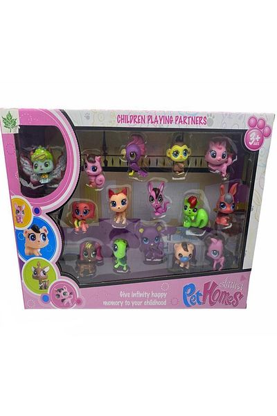 Littlest Pet Shop Minis Figure Set 15 Pieces Minis Toy Figures