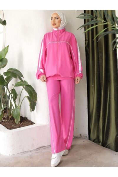 MİMİ Luxury Wear Γυναικείο Σετ Φόρμας Δύο Τεμαχίων Ροζ