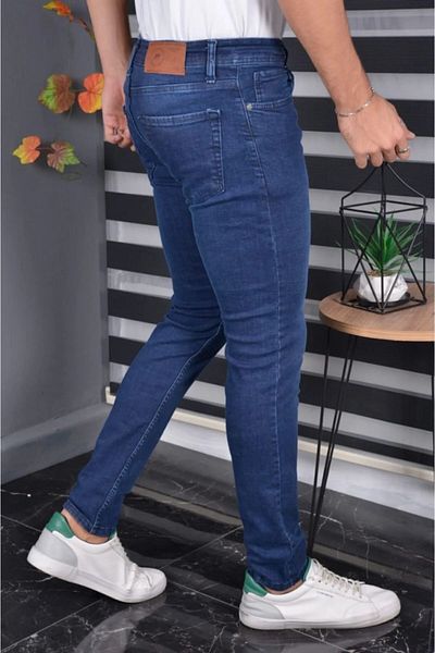 KAİZER DENİM Kaizerdenim Men's Navy Blue Pants