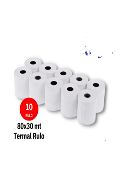 Kasetsan 80x30 Termal Rulo ( 1 Paket = 10 Rulo )