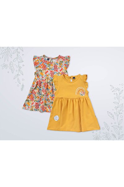 Miniworld KIZ ÇOCUK ÇİÇEKLİ ELBİSE